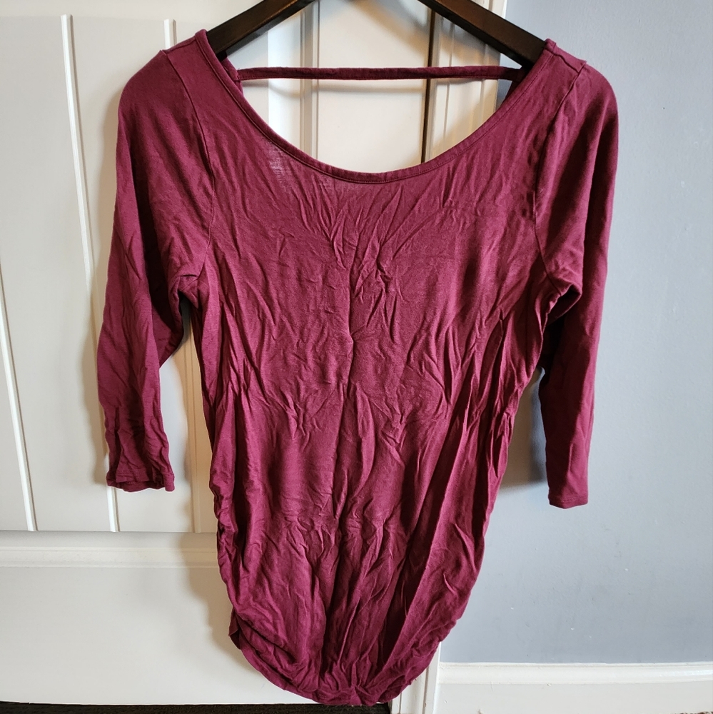 Old Navy Maternity Quarter Sleeve Shirt Size Medium